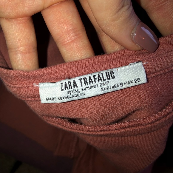 Zara salmon pink ruffle T-shirt dress - Picture 6 of 6